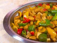 彩椒雞蛋豆腐煲 (素)